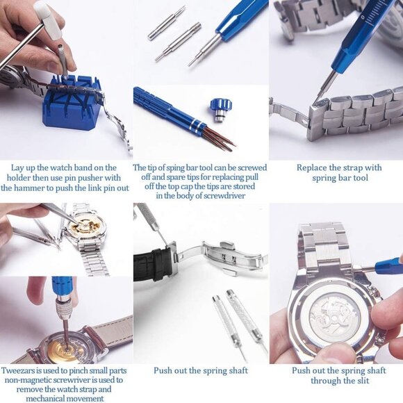 Watch Repair Tool Kit, Lifegoo Upgraded Version Watches Tools Kits - Picture 5 of 6